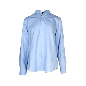 Visvim Albacore Long Sleeve Button-Down Shirt in Light Blue Cotton